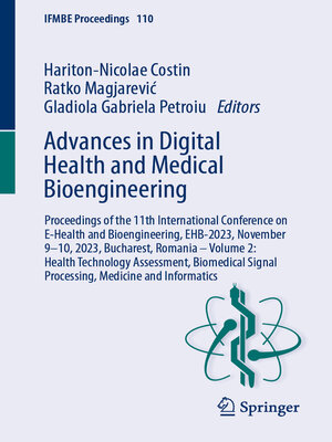 cover image of Advances in Digital Health and Medical Bioengineering